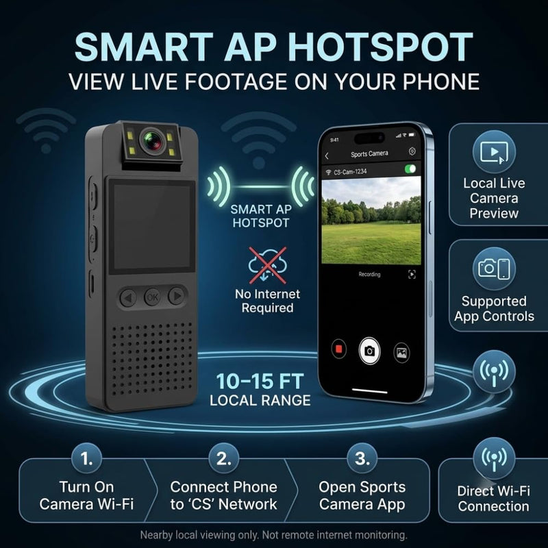 Maizic Smarthome ProofCam B2 1080P Full HD Body Camera | 1.4