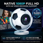 Maizic Smarthome Lumora Goat Smart Projector for Home, Native 1080P Full HD, 4K Video Decoding, Android 14, Wi-Fi 6, Bluetooth 5.4, Auto Keystone, 180° Rotatable, 15000 Lumens