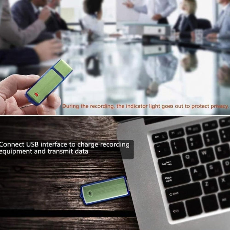Maizic Smarthome USB Voice Recorder 8GB, Digital Audio Recording Pen Drive with Clear HD Sound, Portable Mini Audio Recorder for Meetings, Lectures, Interviews, Office & Personal Use