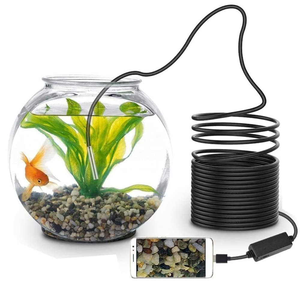 Maizic 6-LED Endoscope Camera | 5.5mm Lens | IP67 Waterproof | Android USB Borescope for Underwater & Dark Area Inspection (2M)