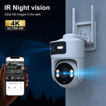 Maizic Smarthome Syno 4G Sim Based CCTV Camera 4 MP+ 4 MP Full HD Home Security Smart Camera, 360 Degree Coverage, Night Vision, Two-Way Audio, Mobile App, Cloud & SD Card Recording