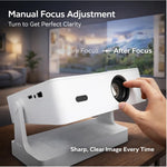 Maizic Smarthome Tej PRO 2K Smart Projector | 12000 Lumens | Wi-Fi & Bluetooth | Zoom Adjustment & Miracast | Supports Netflix, YouTube & Play Store | HDMI, USB, RJ45 | Android & iOS Support