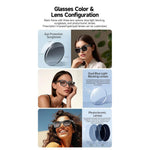 Maizic Smarthome AI Smart Video Glasses with 10MP HD Camera, Live Language Translation, AI Object Recognition, Bluetooth Calling, Voice Assistant & 3 Interchangeable Lenses