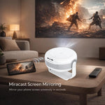 Maizic Smarthome Tej XL Native 4K Smart LED Projector | 10000 Lumens | Up to 300” Screen | Android 12 | WiFi 6 & BT 5 | Auto Keystone & Electronic Focus | Miracast | Built-in Netflix, Play Store