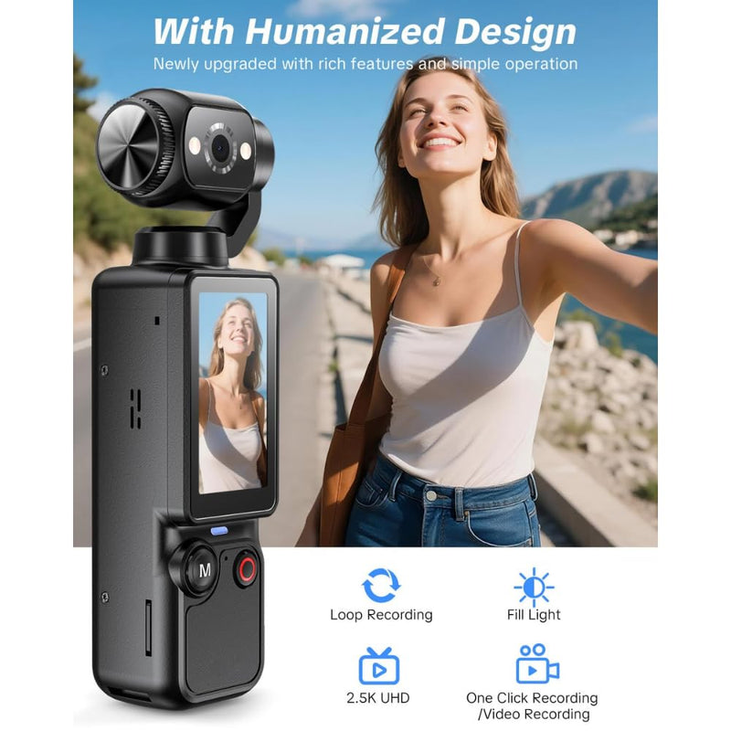 Maizic Smarthome Q7 2.5K UHD Vlogging Camera with 1.9