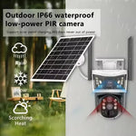 Maizic Opti-Zoom 4G Solar CCTV – 10X Optical Zoom, Dual Lens, 3-Screen View, Motion Detection, Two-Way Audio