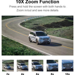 Maizic Opti-Zoom 4G Solar CCTV – 10X Optical Zoom, Dual Lens, 3-Screen View, Motion Detection, Two-Way Audio