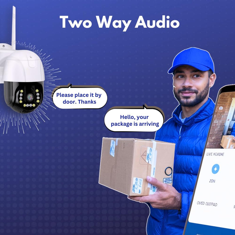 Maizic Gorilla 4G 5MP PTZ Outdoor CCTV – Full HD, Dual Light Night Vision, Auto Tracking, Two-Way Audio, IP66 Waterproof