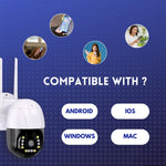 Maizic Gorilla 4G 5MP PTZ Outdoor CCTV – Full HD, Dual Light Night Vision, Auto Tracking, Two-Way Audio, IP66 Waterproof