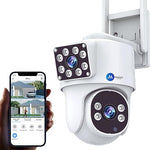 Maizic Supercam Lynox 4G/5G SIM CCTV Camera – 4MP+4MP Full HD, 360° Coverage, Night Vision, Two-Way Audio, Cloud & SD Storage