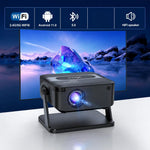 Maizic Smarthome Xnano T200 Smart Mini Projector, Native 1080P Full HD 4K Video Decode Supported, Android 14, Auto Keystone, 15000 lm, WiFi 6 & BT 5.0, 40-200