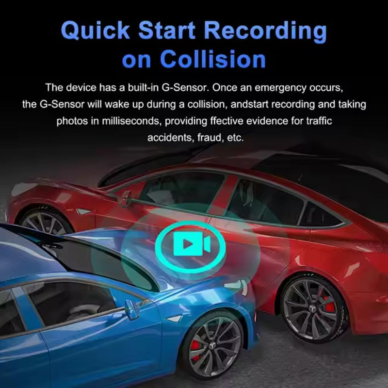 Maizic Navic Glide 4G Dual Dash Cam – 1080P Full HD, GPS, Mobile Access, Parking Monitor, 256GB SD Support