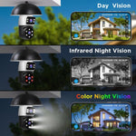 Maizic Ultracam Aura Duo 4MP + 4MP Dual-Lens Bulb Camera | Dual Screen View | Outdoor Wi-Fi CCTV | Color Night Vision | 2-Way Audio | AP Hotspot Support | Smart Home Security