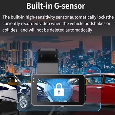 Maizic SmartHomes Navic Duo 4K Dual Channel Car Dash Camera | 5MP UHD Front & 1296P FHD Rear Recording | Built-in Wi-Fi, GPS | 3.4