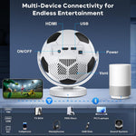 Maizic Smarthome Lumora Goat Smart Projector for Home, Native 1080P Full HD, 4K Video Decoding, Android 14, Wi-Fi 6, Bluetooth 5.4, Auto Keystone, 180° Rotatable, 15000 Lumens