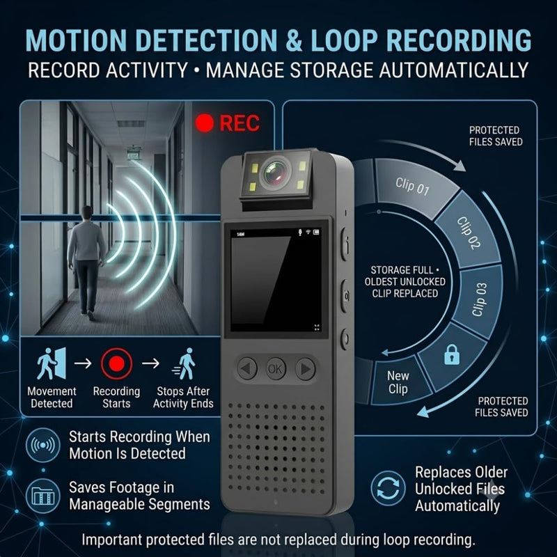 Maizic Smarthome ProofCam B2 1080P Full HD Body Camera | 1.4
