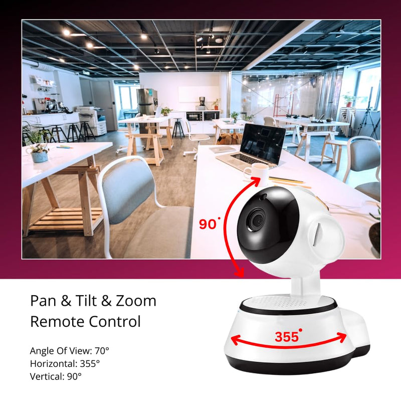Maizic 3MP PTZ WiFi CCTV Camera – Full HD, Color Night Vision, Motion & AI Human Detection (No Antenna)