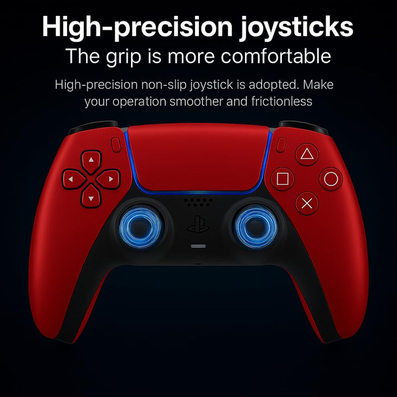 Maizic Smarthome Play-X-Red-5 Wireless Gamepad Dual/Asymmetric Motors, Plug & Play, 800mah Battery, 3.5mm Headset Jack, Game Controller Supports P3/P4, PS4 (Windows | Android)