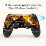 Maizic Smarthomea Funetic Zombie Survival Game Themed Bluetooth Wireless P4 Gaming Controller | PC, Smartphone | Dual Vibration, Turbo, Touchpad, Type-C Fast Charging, 10hr Battery