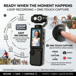Maizic Smarthome Q8 4K Vlogging Camera for YouTube | 180° Rotating Lens, 2.0