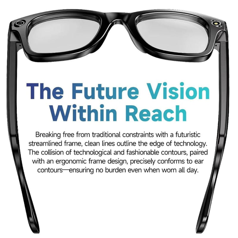 Maizic Smarthome AI Smart Video Glasses with 10MP HD Camera, Live Language Translation, AI Object Recognition, Bluetooth Calling, Voice Assistant & 3 Interchangeable Lenses