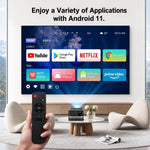 Maizic Smarthome Xnano T200 Smart Mini Projector, Native 1080P Full HD 4K Video Decode Supported, Android 14, Auto Keystone, 15000 lm, WiFi 6 & BT 5.0, 40-200