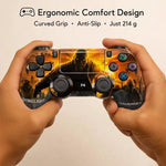 Maizic Smarthomea Funetic Zombie Survival Game Themed Bluetooth Wireless P4 Gaming Controller | PC, Smartphone | Dual Vibration, Turbo, Touchpad, Type-C Fast Charging, 10hr Battery