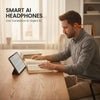 Maizic Smarthome Ask AI Translator Open Ear Headphones with 8MP Camera, 1080P Video, Real-Time Translation, Image Recognition, Voice Assistant, Touch Control, Noise Reduction & Hands-Free Calling