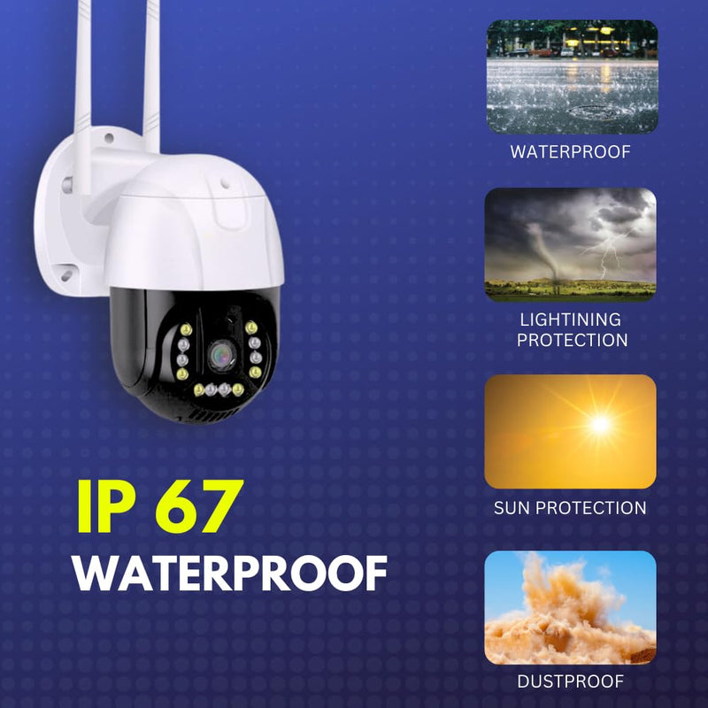 Maizic Gorilla 4G 5MP PTZ Outdoor CCTV – Full HD, Dual Light Night Vision, Auto Tracking, Two-Way Audio, IP66 Waterproof