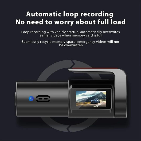 Maizic Smarthome WiFi Dashcam for Car | Full HD, Color Night Vision, G-Sensor, Parking Mode, Loop Recording, App Control | Android & iOS Compatible