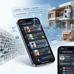 Maizic Smarthome Ask 5MP WiFi AI Agent CCTV Camera | Dual-Lens View | Hindi & English Voice Daily Briefing | Face Recognition, Smart Journal, ProofCam Video Evidence & Colour Night Vision