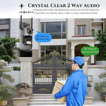 Renewed Maizic Supercam TwinView Dual Lens CCTV – 5MP+5MP WiFi Outdoor Camera, Dual Screen, Color Night Vision, IP66, 128GB SD Support