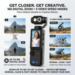Maizic Smarthome Q8 4K Vlogging Camera for YouTube | 180° Rotating Lens, 2.0