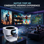Maizic Smarthome Lumora Ultra Smart Projector | Android 13, Auto Focus & Auto Keystone, WiFi BT, Built-in Speaker, 12000 Lumens, 150” Home Theater Projector for Movies, Gaming