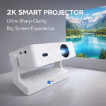 Maizic Smarthome Tej PRO 2K Smart Projector | 12000 Lumens | Wi-Fi & Bluetooth | Zoom Adjustment & Miracast | Supports Netflix, YouTube & Play Store | HDMI, USB, RJ45 | Android & iOS Support