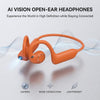 Maizic Smarthome Ask AI Translator Open Ear Headphones with 8MP Camera, 1080P Video, Real-Time Translation, Image Recognition, Voice Assistant, Touch Control, Noise Reduction & Hands-Free Calling