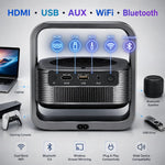Maizic Smarthome Lumora Pro Smart Projector | 4K Support, Android 13, Auto Focus & 4-Point Keystone | 16000 Lumens, 150” Big Screen, Built-in Speaker for Home Theater, Movies & Gaming