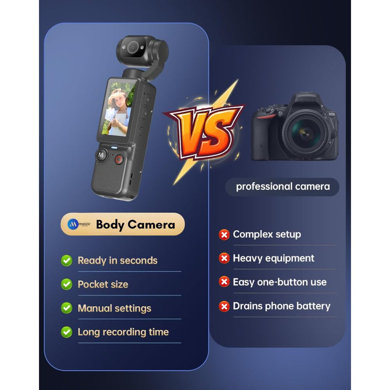 Maizic Smarthome Q7 2.5K UHD Vlogging Camera with 1.9