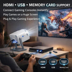 Maizic Smarthome AVITAR 4K Smart LED Projector | Native 4K | 8000 Lumens | Android 14 | Netflix, YouTube & Play Store | WiFi & BT | Auto Keystone | 360° Rotation | Miracast | HDMI, USB | 200″ Screen