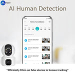 Maizic Smarthome 360° View CCTV Duo | Dual Lens 5+5MP Cameras with Smart Motion Tracking, Night Vision & 2-Way Talk – Total Home Protection!