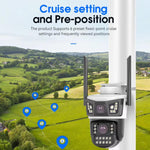 Maizic Smarthome Panther 4G Dual Lens CCTV Camera (5MP + 5MP) | PTZ Control, Triple Screen View, SIM Support, Color Night Vision, PIR Human Detection, 2-Way Audio, Multi-User Access