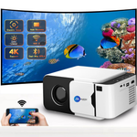 Maizic Smarthome Lumora Mini Smart Projector for Home, Native 1080P Full HD, 4K Support, Android 14, 16000 Lumens, Auto Keystone, WiFi 6, Bluetooth 5.4, Miracast & Short Focus Lens