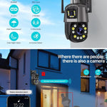 Maizic Smarthome Falcon 8MP Dual Lens PTZ WiFi Camera – 36X Optical Zoom, Outdoor CCTV, 180m Day/100m Night View, Color Night Vision, 2-Way Audio, ISCEE App