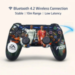 Maizic Smarthome Funetic Football Edition Wireless Bluetooth P4 Controller | Dual Vibration Gamepad with Turbo, Touchpad | Type-C Fast Charging, 10Hr Battery | Compatible With PC & Smartphones