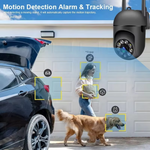 Maizic Smarthome Black Mini Fox 360° 3MP Full HD Smart Wi-Fi Security Camera, Wireless Indoor CCTV Cam | AI Person Detection | 2-Way Audio | Motion Detection | Color Night Vision CCTV Camera
