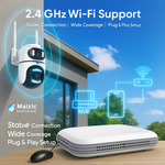 Maizic Smarthome PowerHub 5MP+5MP Dual Lens Wireless CCTV NVR Kit | Auto-Pair 10-Channel System | Dual Lens PTZ Cameras | 100M Long-Range WiFi | ONVIF Compatible | Full-Color Night Vision | 2-Way Audio | App Live View