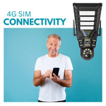 Maizic Photon X 12MP 4K 4G Solar CCTV Camera | SIM-Based with 100W Street Light | 18,000mAh Battery | 360° Pan-Tilt | IP66 Waterproof | Outdoor & Farm Security