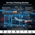 Maizic Smarthome Navik Pro Dash Triple Camera for Car | 3-Channel 5MP 1296P Front, Rear & Inside Cabin Recording | Wi-Fi | 2-Inch Display | Night Vision | WDR | G-Sensor | Loop Recording | Parking Mode