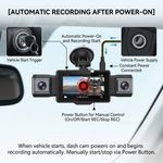 Maizic Smarthome DriveCam Pro 4-Channel Dash Camera | 360° Quad Camera Recording | Front, Left, Right & Rear Coverage | Night Vision | G-Sensor | 3
