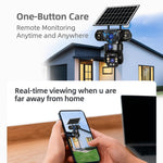 Maizic Smarthome SunEye 3X 4G Solar Triple Lens 5MP Outdoor CCTV Camera | 3-Screen View | Manual Side Rotation | Auto Tracking | Human Detection | Color Night Vision | Two-Way Audio |Multi-User Access